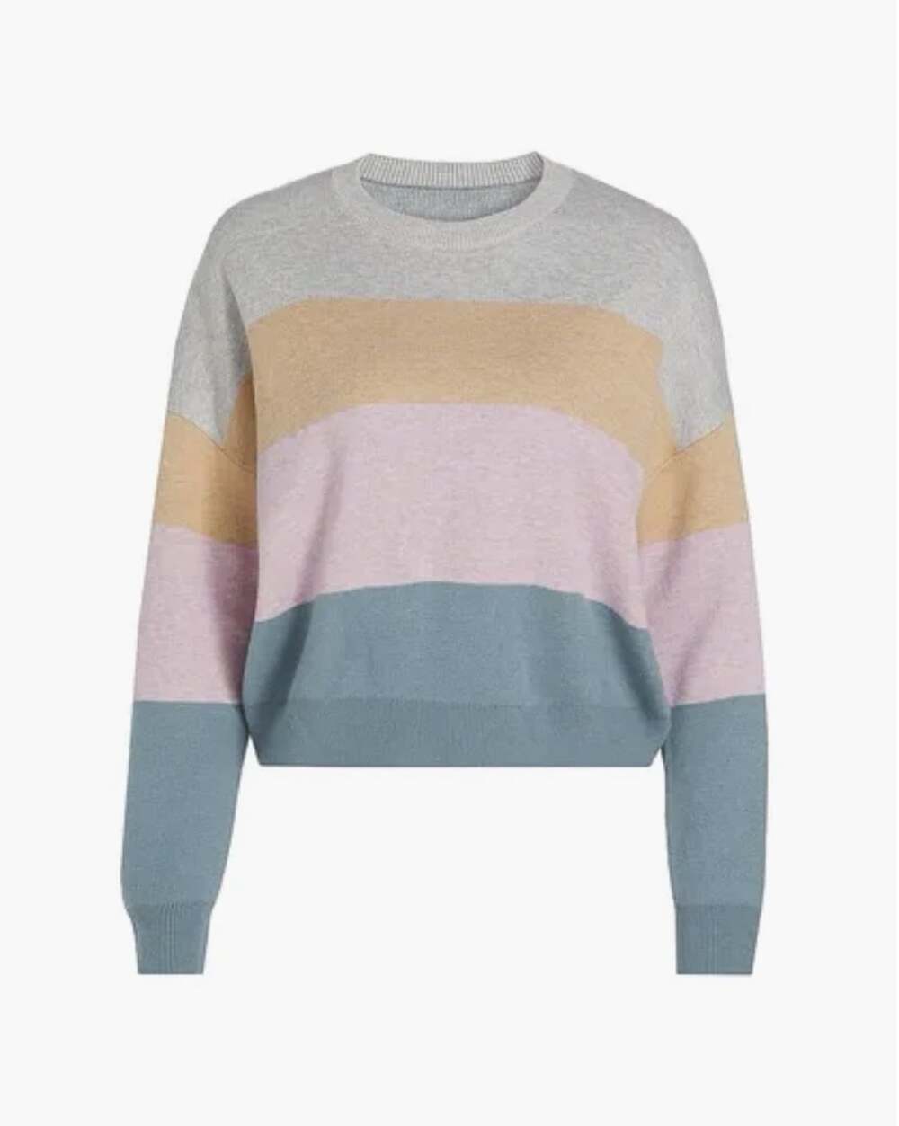 Stellae Dux Sweater Cropped Crewneck Colorblock Sweater XS Oversized NWT Womens
